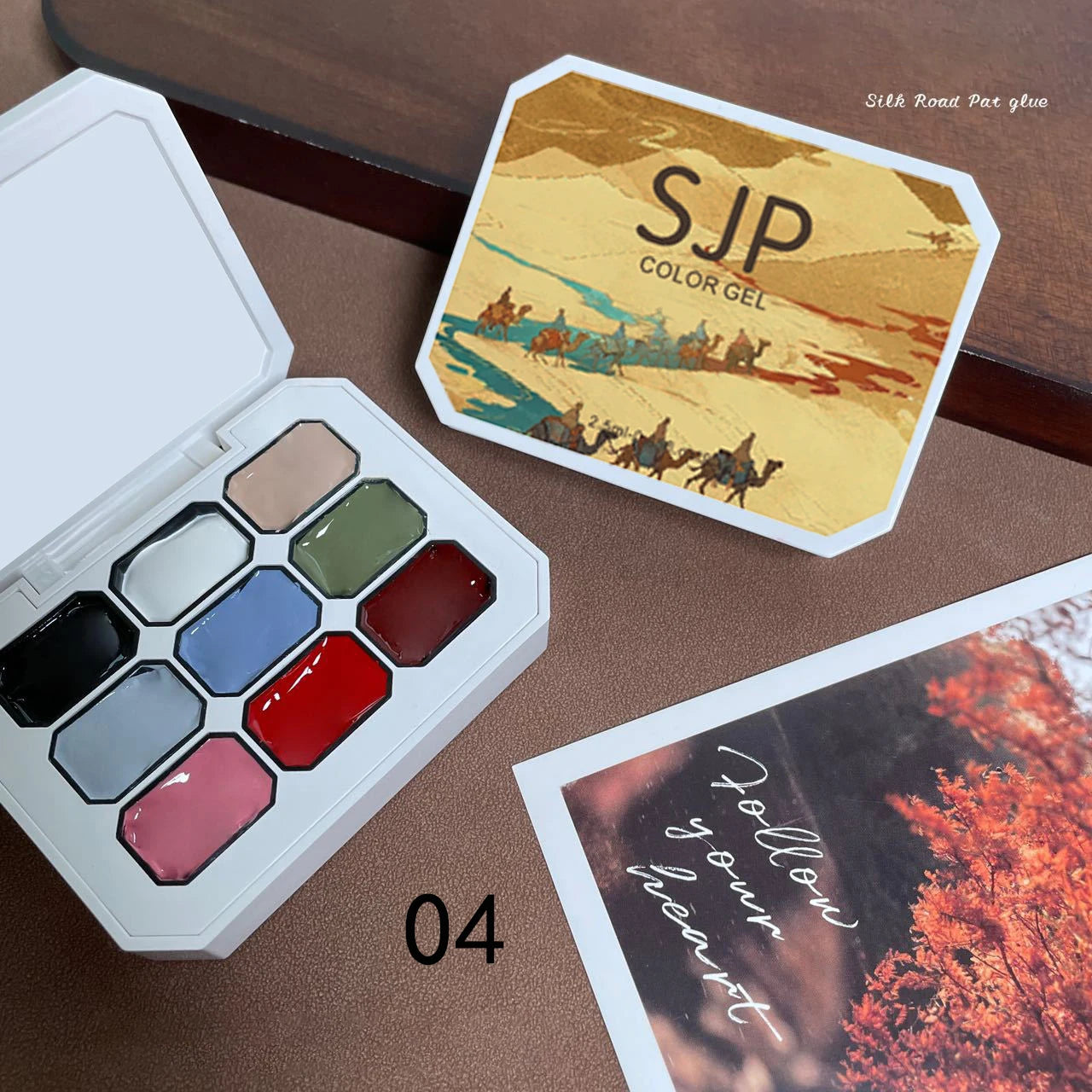 9-grid Color Painting Glue Nail Polish
