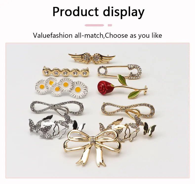 Shoelaces Clips Decoration Shiny Rhinestones