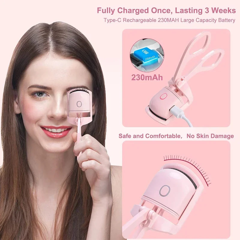 Electric Heated Eyelash Control Charging Curler
