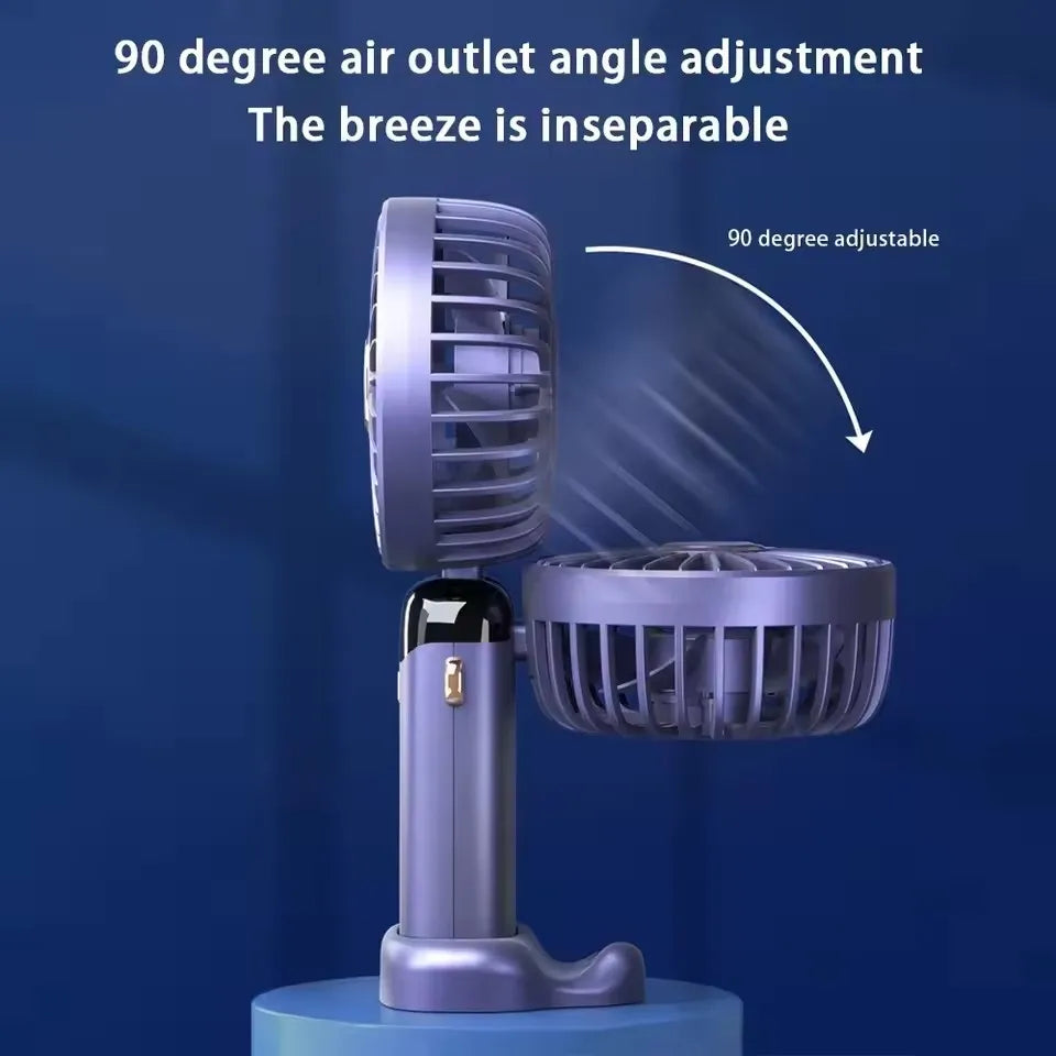 Handheld Mini Fan Foldable Portable 1800mAh