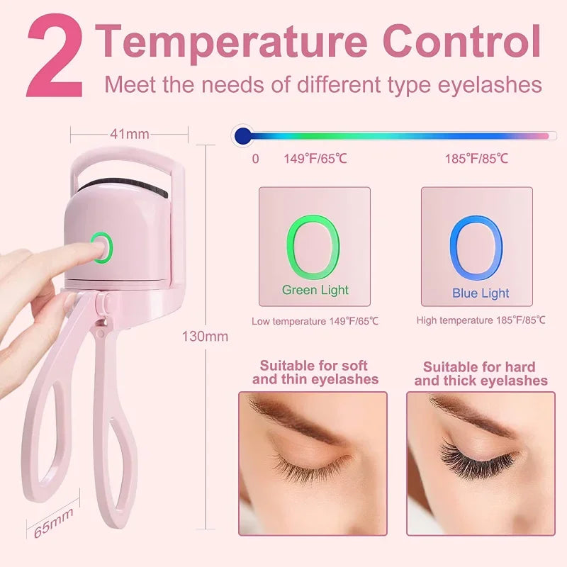 Electric Heated Eyelash Control Charging Curler