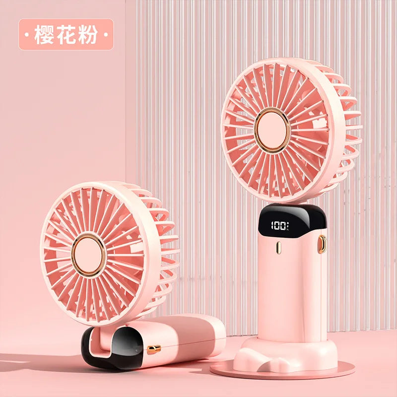 Handheld Mini Fan Foldable Portable 1800mAh