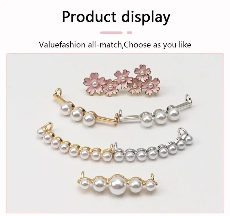 Shoelaces Clips Decoration Shiny Rhinestones