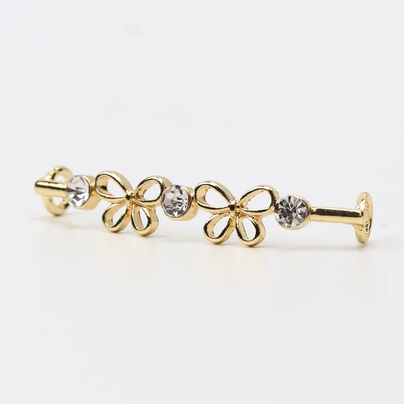 Shoelaces Clips Decoration Shiny Rhinestones