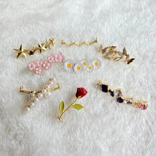 Shoelaces Clips Decoration Shiny Rhinestones - IVORYNN