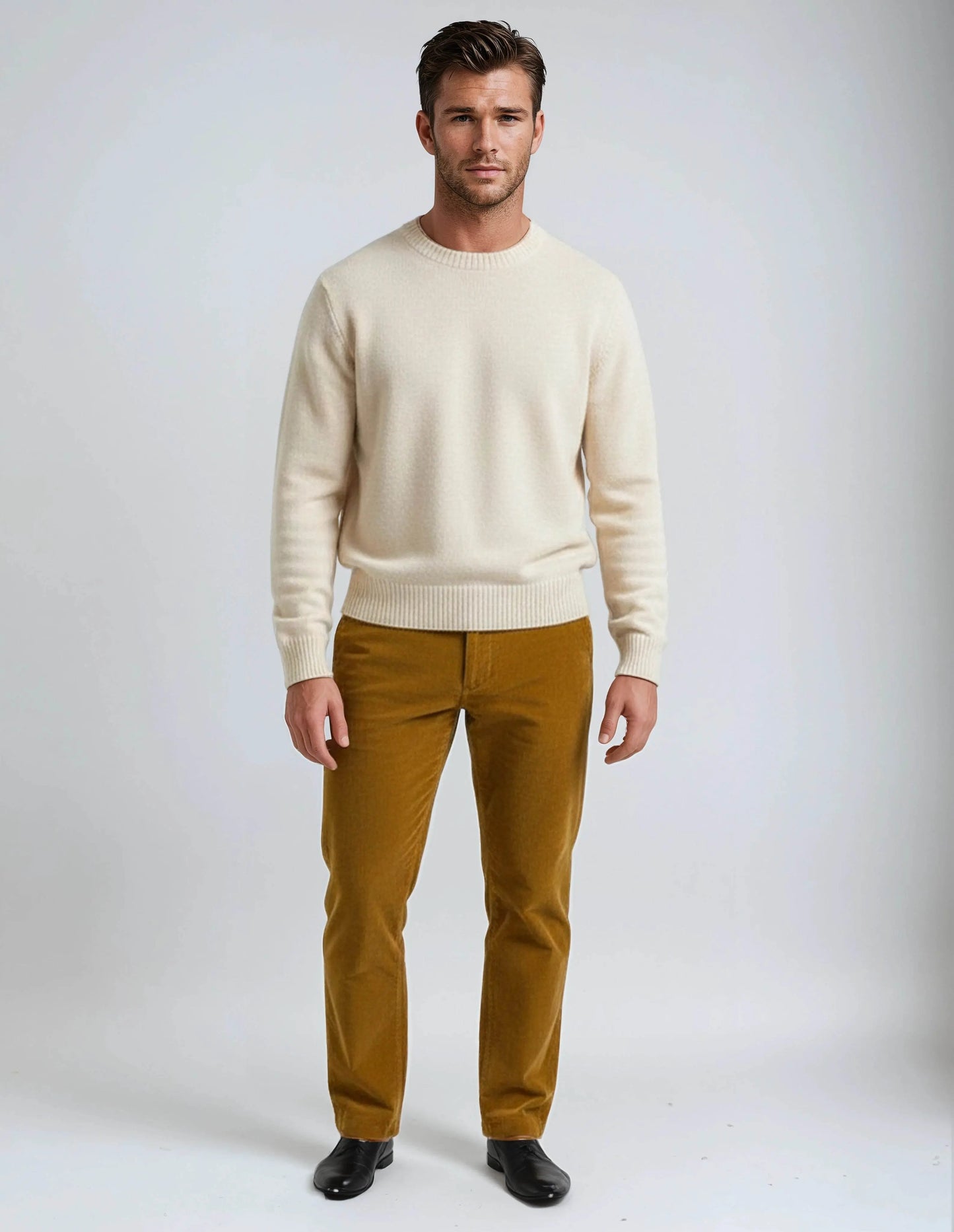 Soft Stretch Classic Albero Corduroy Pants - IVORYNN