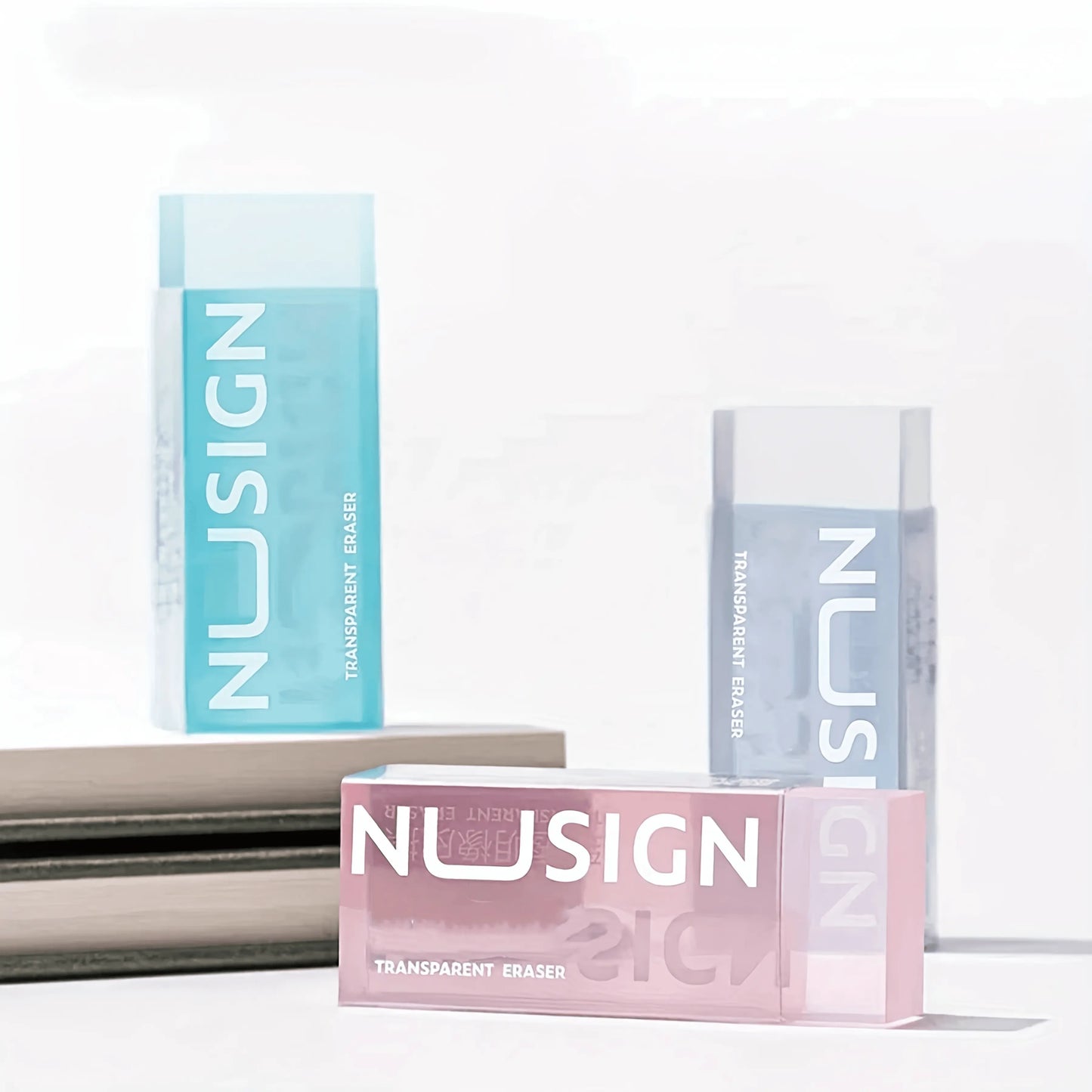 Solid Color Transparent Pencil Eraser - IVORYNN