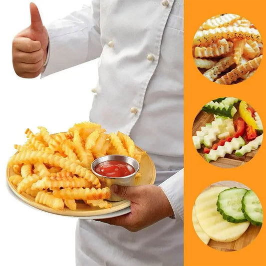 Stainless Steel French Fries Wave Cutter - IVORYNN