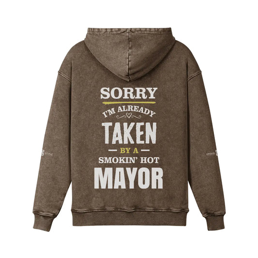 Super Heavyweight Faded Fade Brown Hoodie - IVORYNN