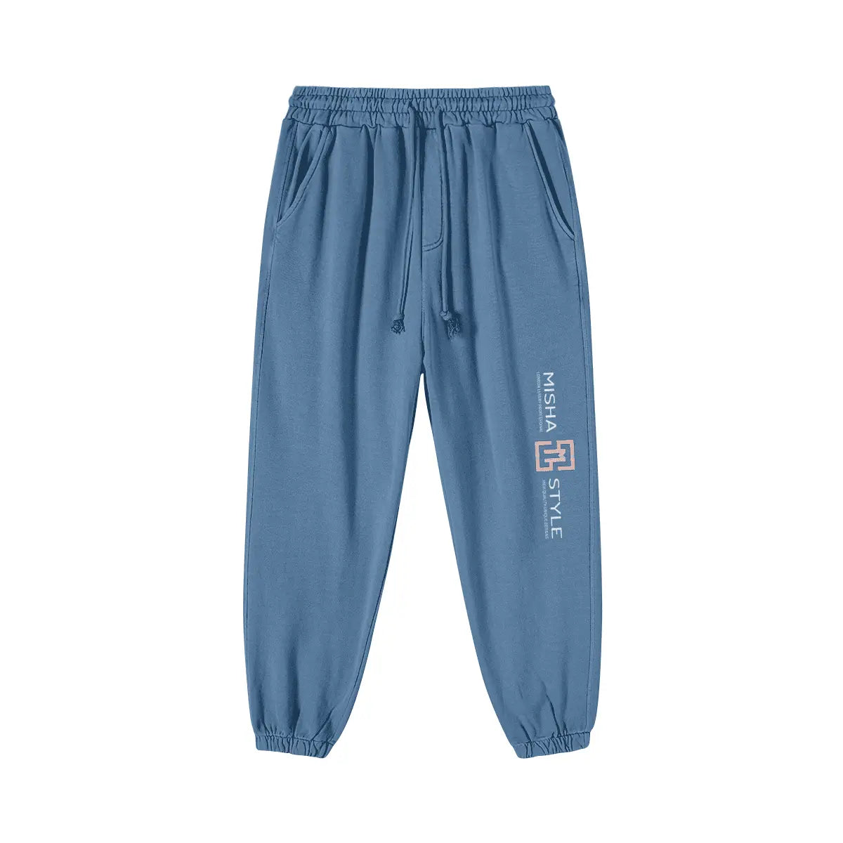 Super Heavyweight State Blue Washed Baggy Sweatpants - IVORYNN