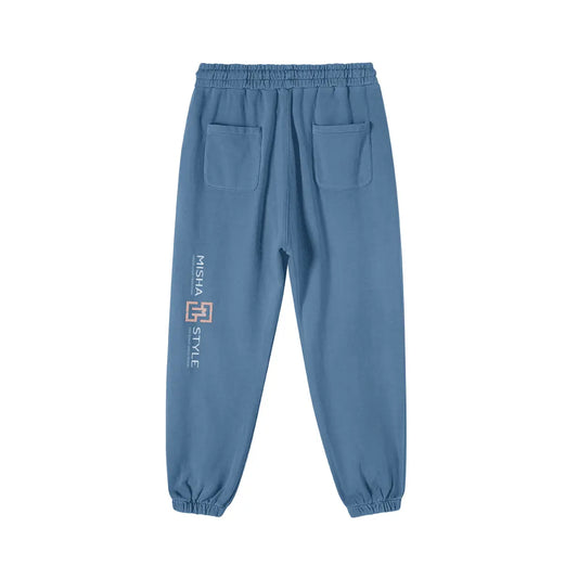 Super Heavyweight State Blue Washed Baggy Sweatpants - IVORYNN
