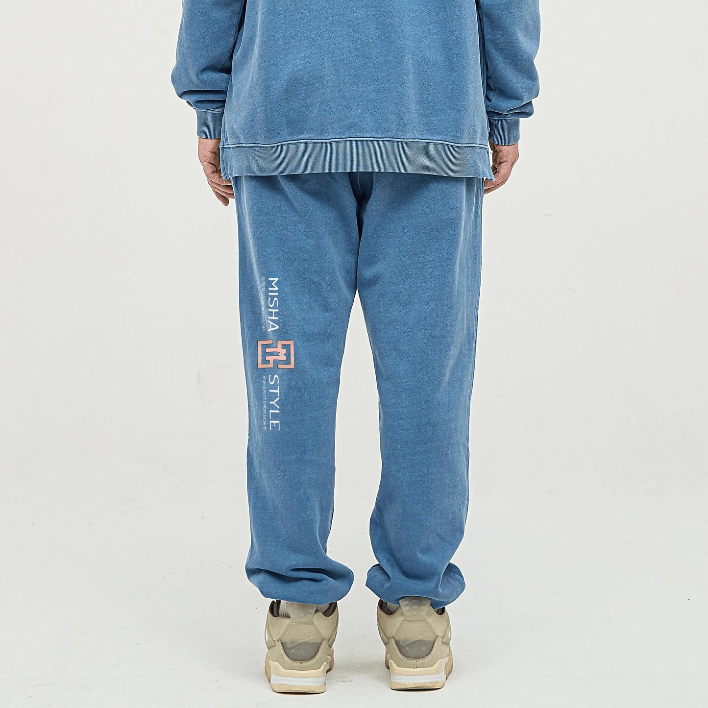 Super Heavyweight State Blue Washed Baggy Sweatpants - IVORYNN