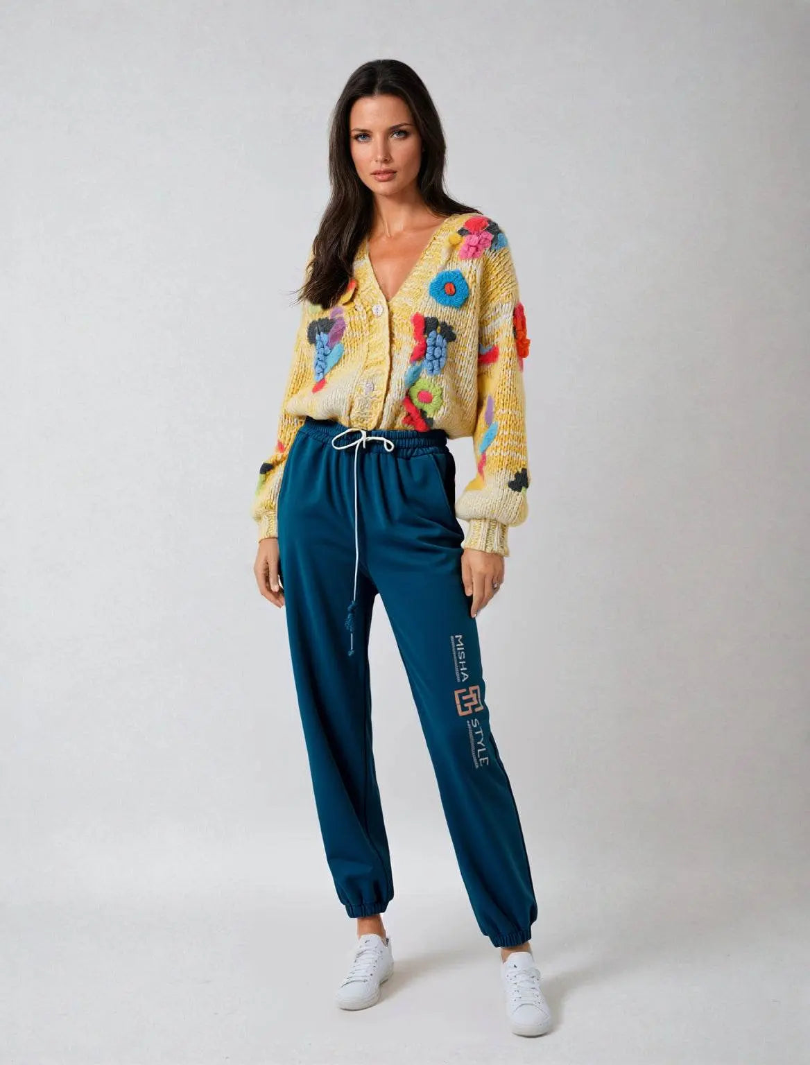 Super Heavyweight State Blue Washed Baggy Sweatpants - IVORYNN