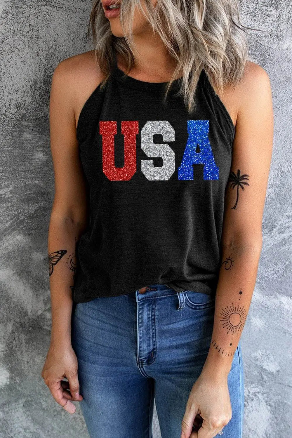 USA Grecian Neck Cami Tank - IVORYNN