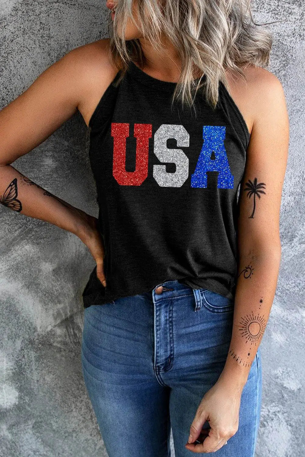 USA Grecian Neck Cami Tank - IVORYNN