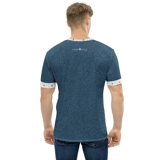 Unique Air Japanese Indigo Men T-Shirt - IVORYNN