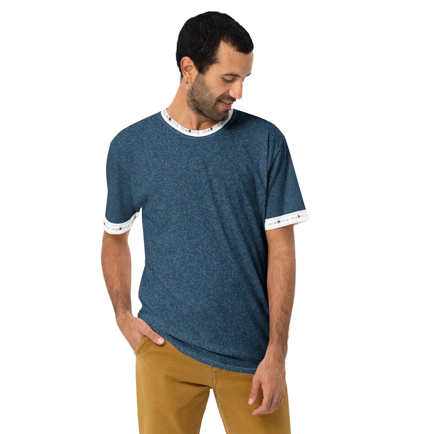 Unique Air Japanese Indigo Men T-Shirt - IVORYNN