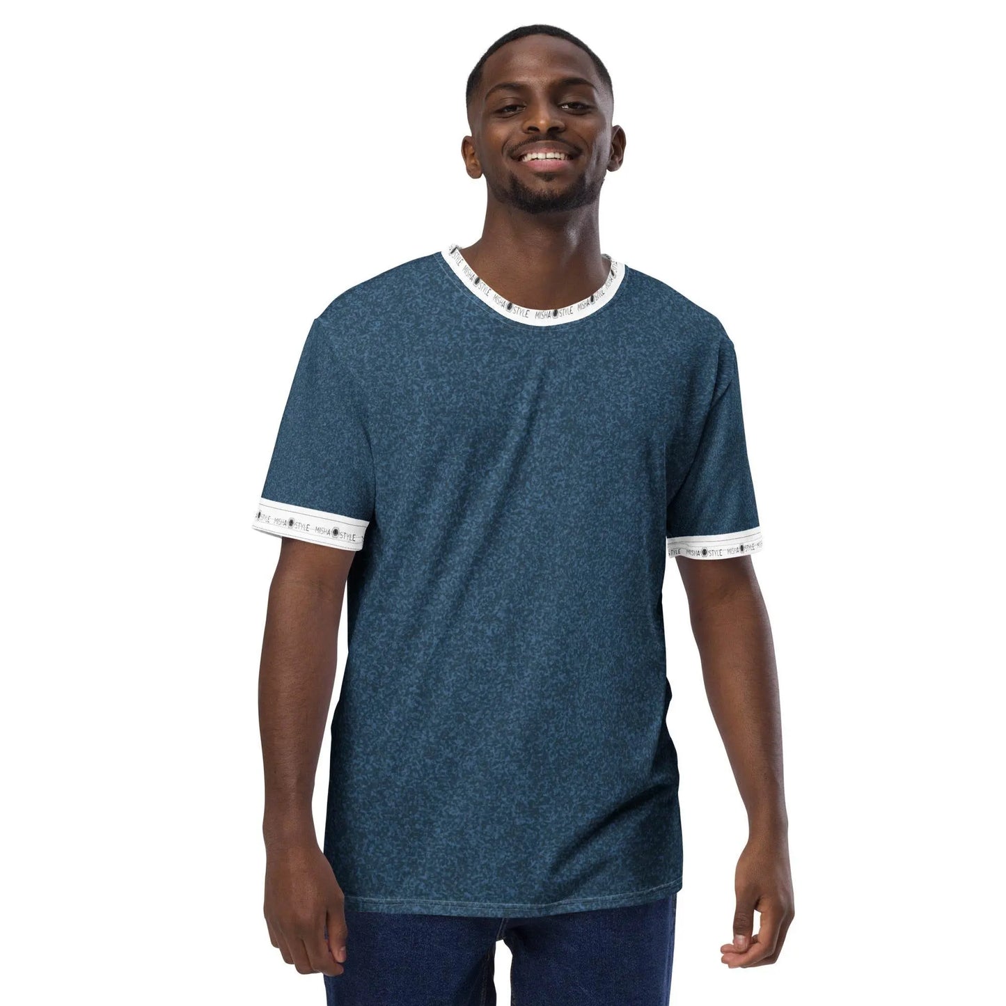 Unique Air Japanese Indigo Men T-Shirt - IVORYNN
