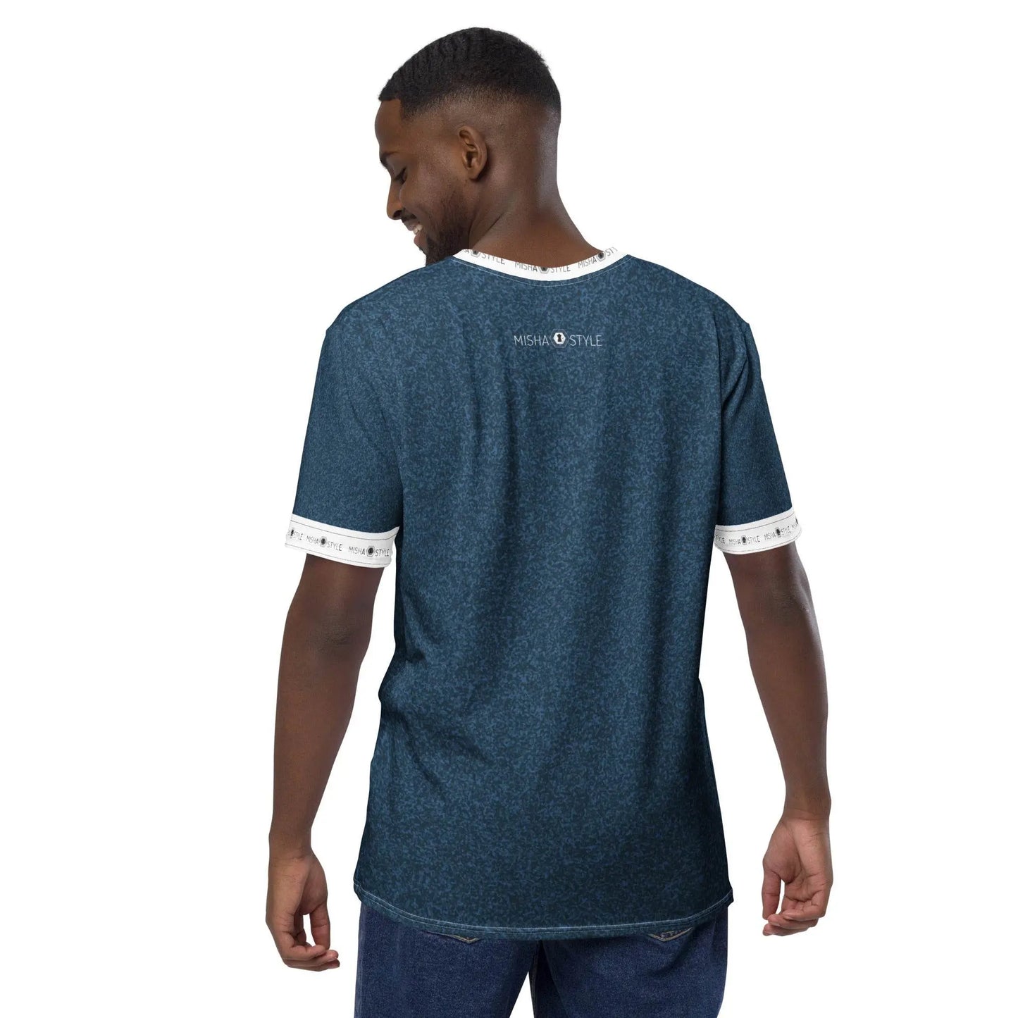 Unique Air Japanese Indigo Men T-Shirt - IVORYNN