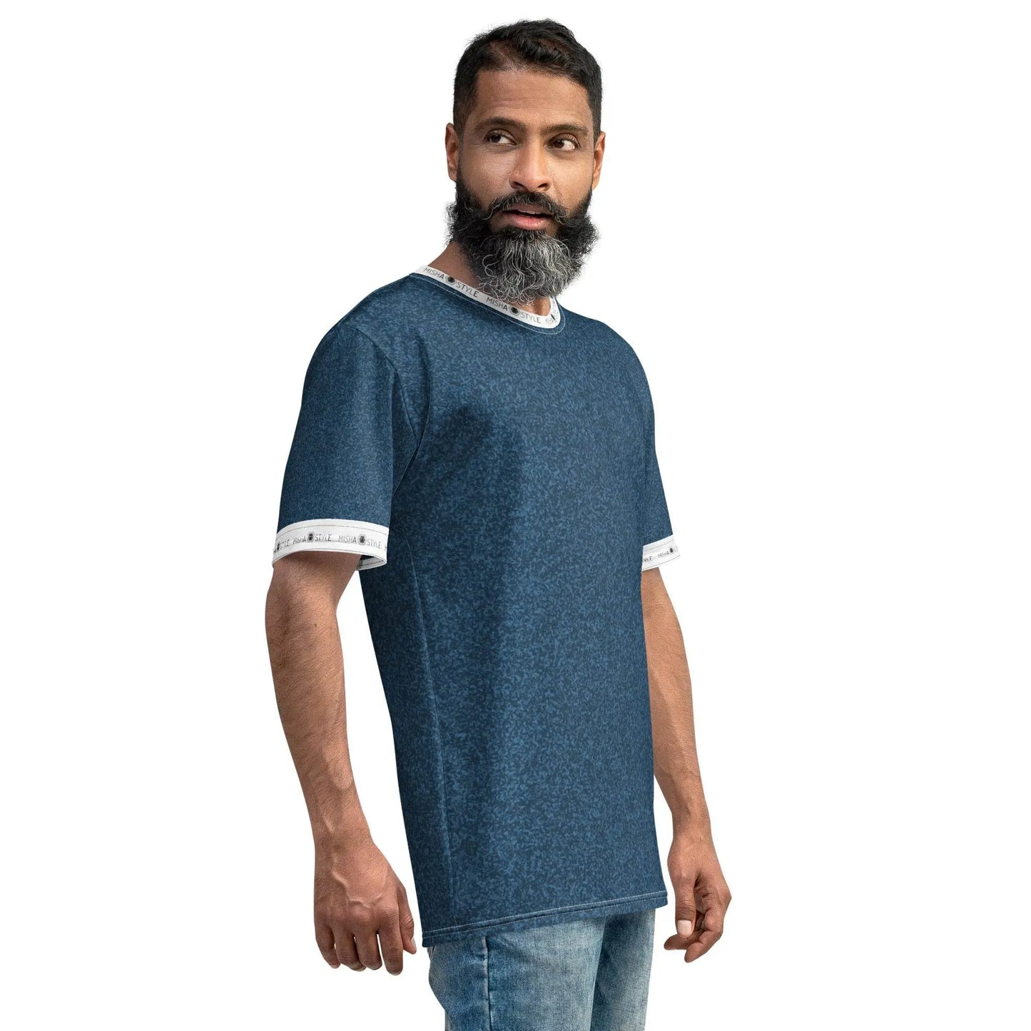 Unique Air Japanese Indigo Men T-Shirt - IVORYNN