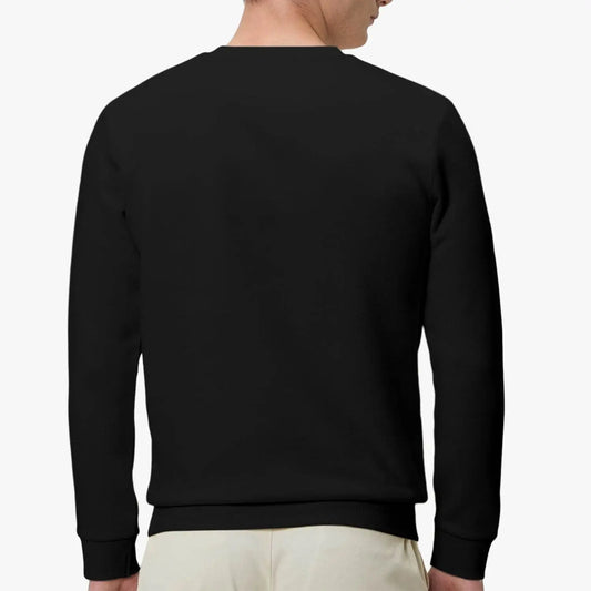 Unisex Garment-Dyed Black Sweatshirt - IVORYNN