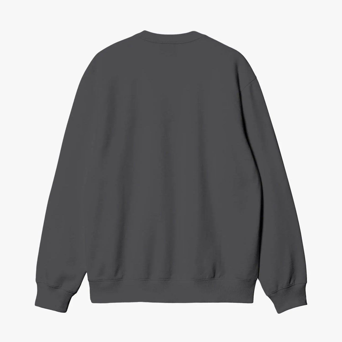 Unisex Garment-Dyed Deep Gray Sweatshirt - IVORYNN