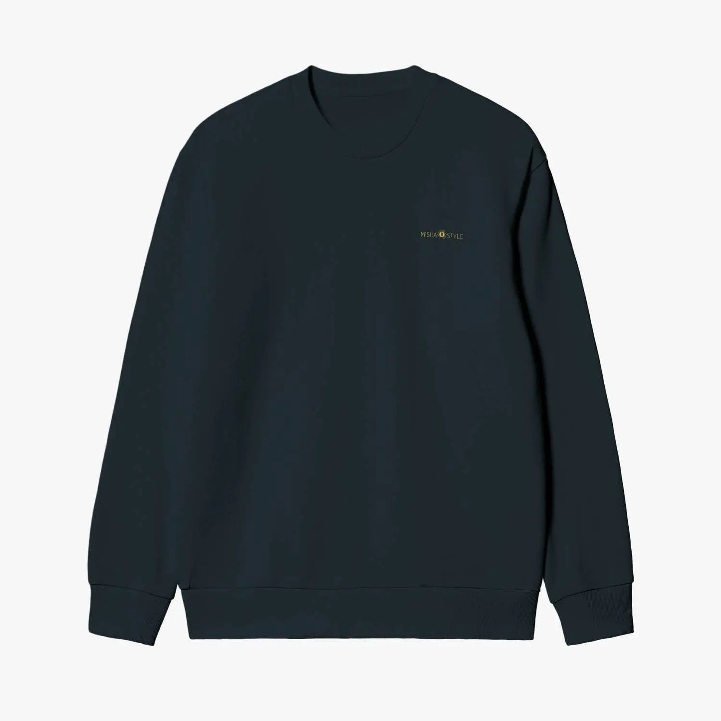 Unisex Garment-Dyed Deep Gray Sweatshirt - IVORYNN