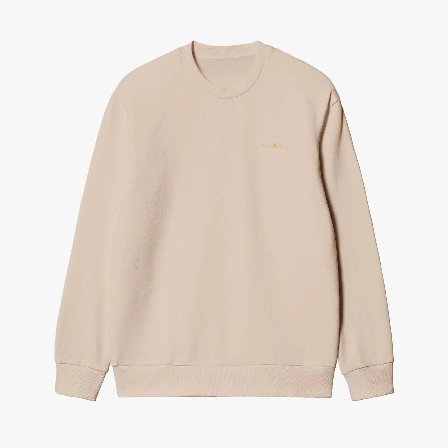 Unisex Garment-Dyed Khaki Sweatshirt - IVORYNN