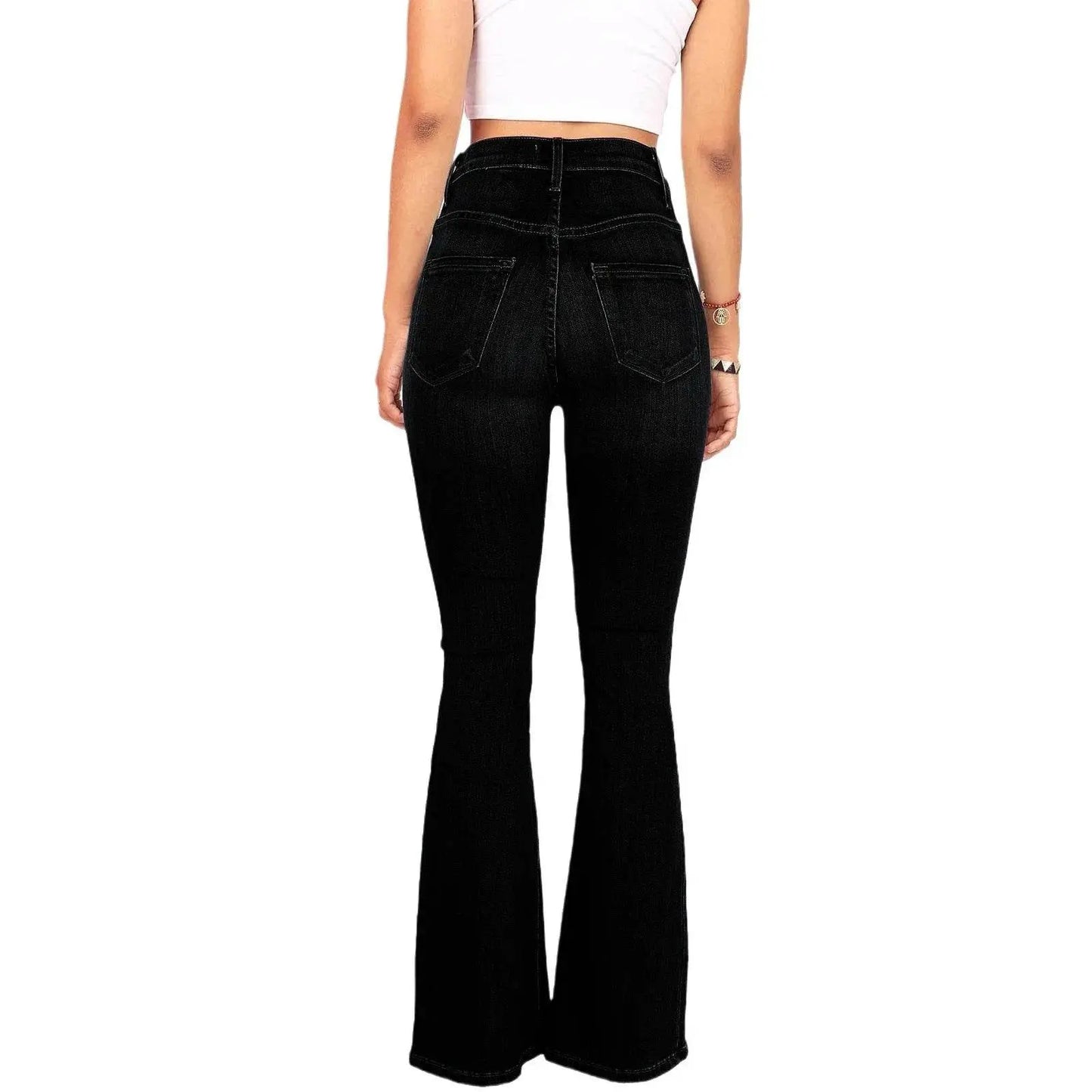 Vintage High Waist Wide Leg Denim - IVORYNN
