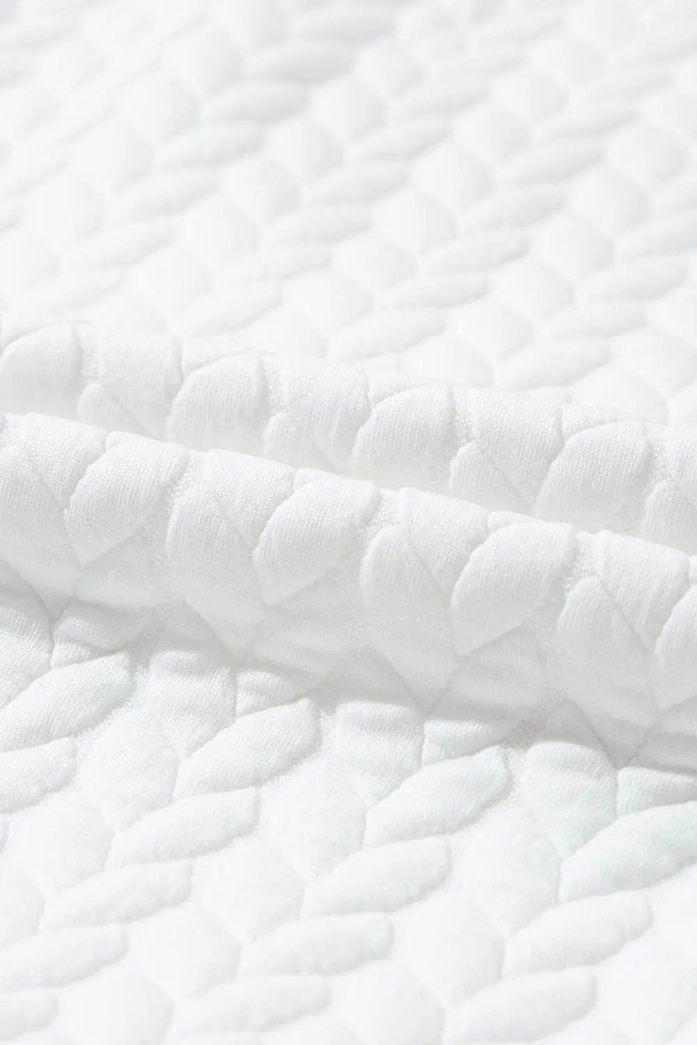 White Merry and Bright Quilted Sweatshirt - IVORYNN