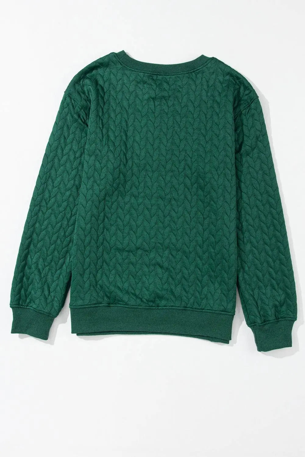 White Merry and Bright Quilted Sweatshirt - IVORYNN