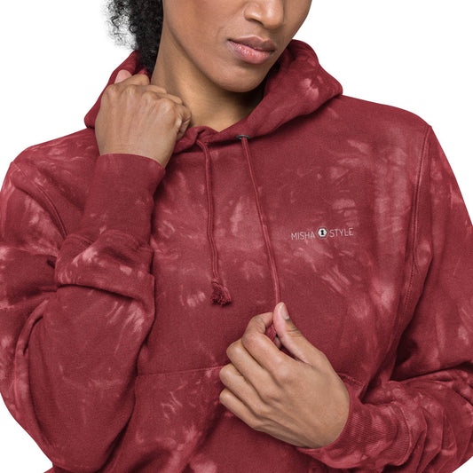 Women Champion tie-dye Red hoodie - IVORYNN