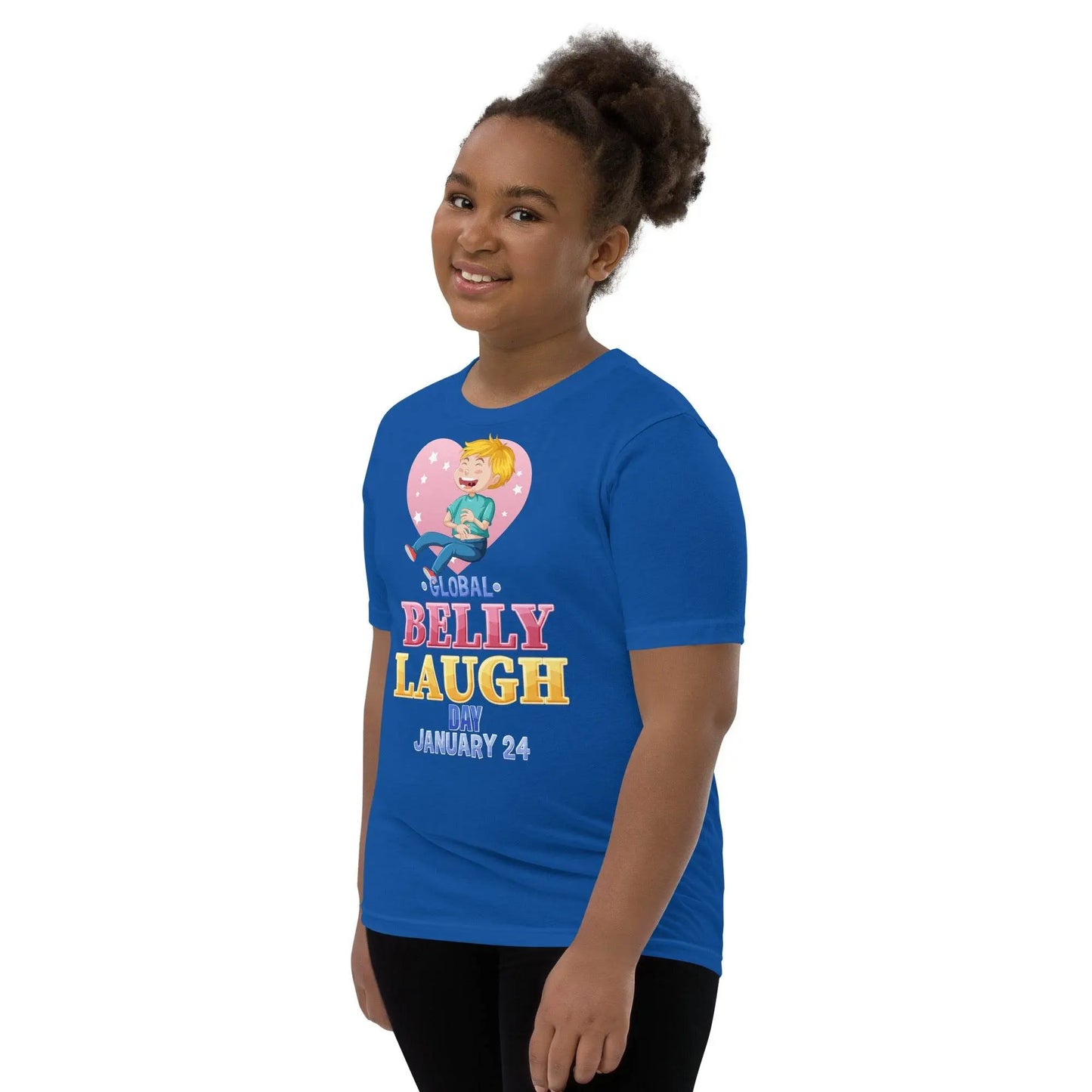 Youth Short Sleeve Blue T-Shirt - IVORYNN