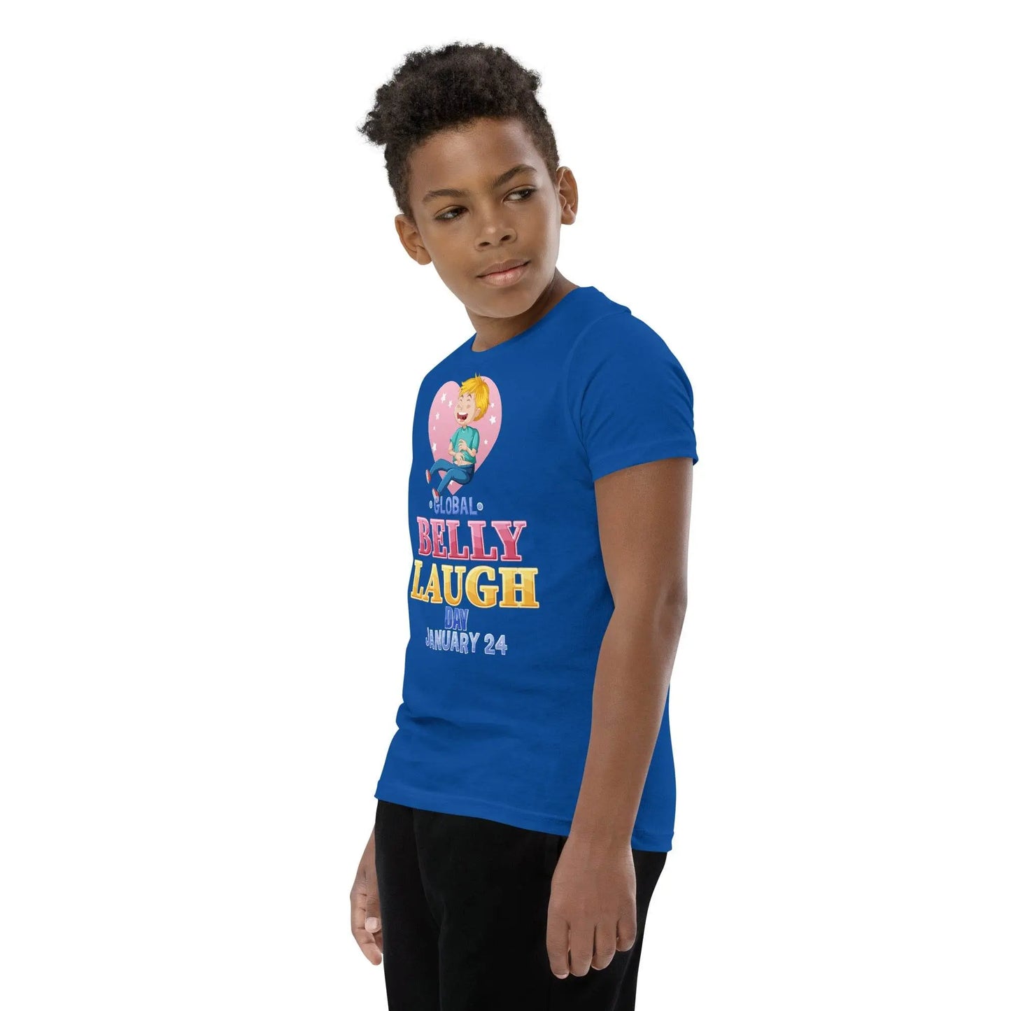Youth Short Sleeve Blue T-Shirt - IVORYNN