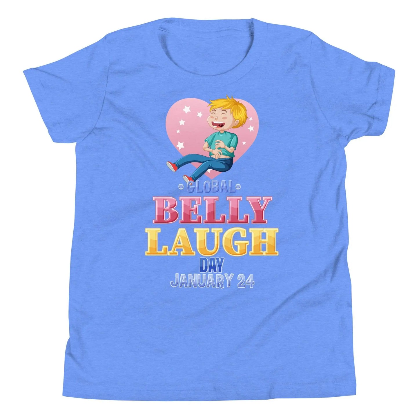 Youth Short Sleeve Blue T-Shirt - IVORYNN