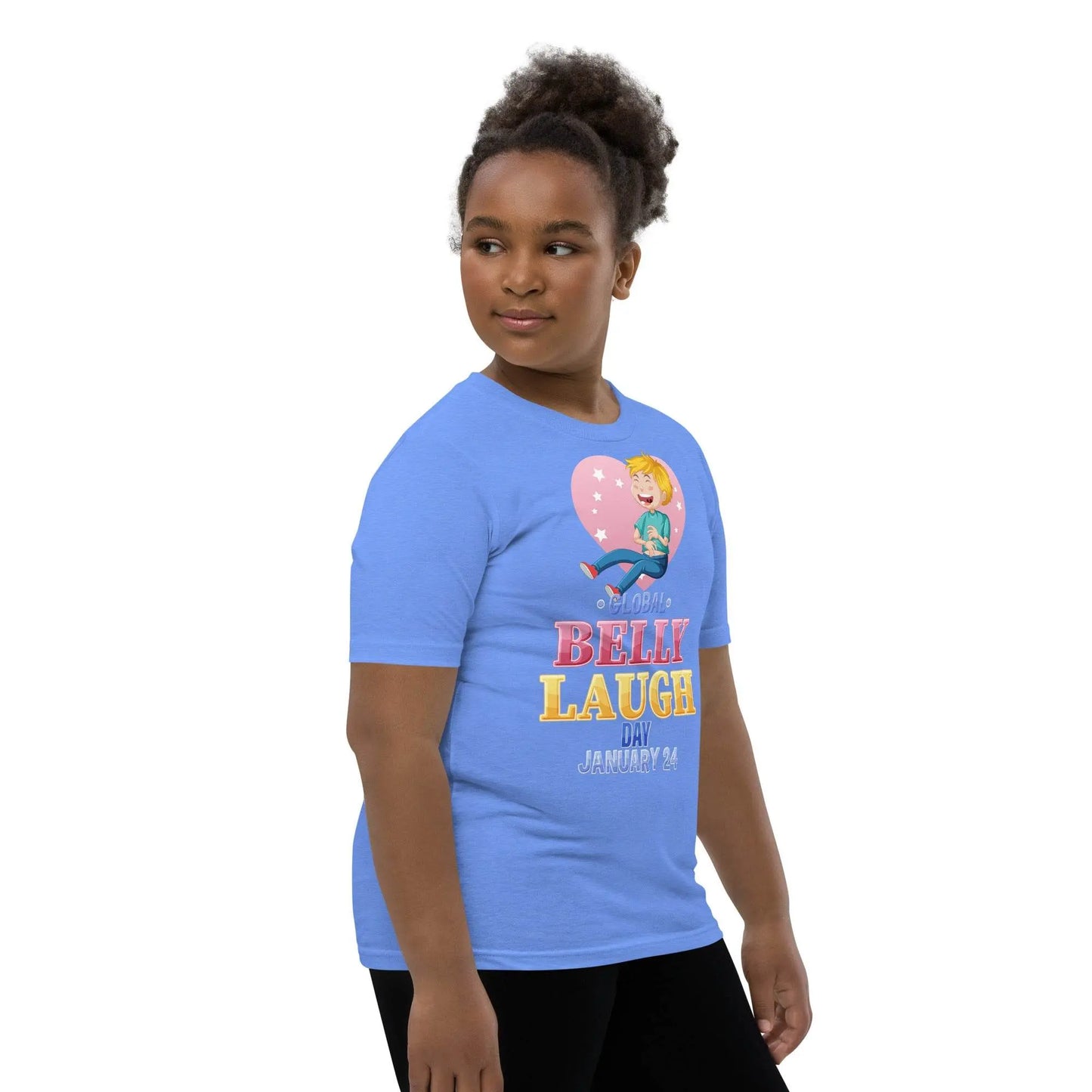 Youth Short Sleeve Blue T-Shirt - IVORYNN