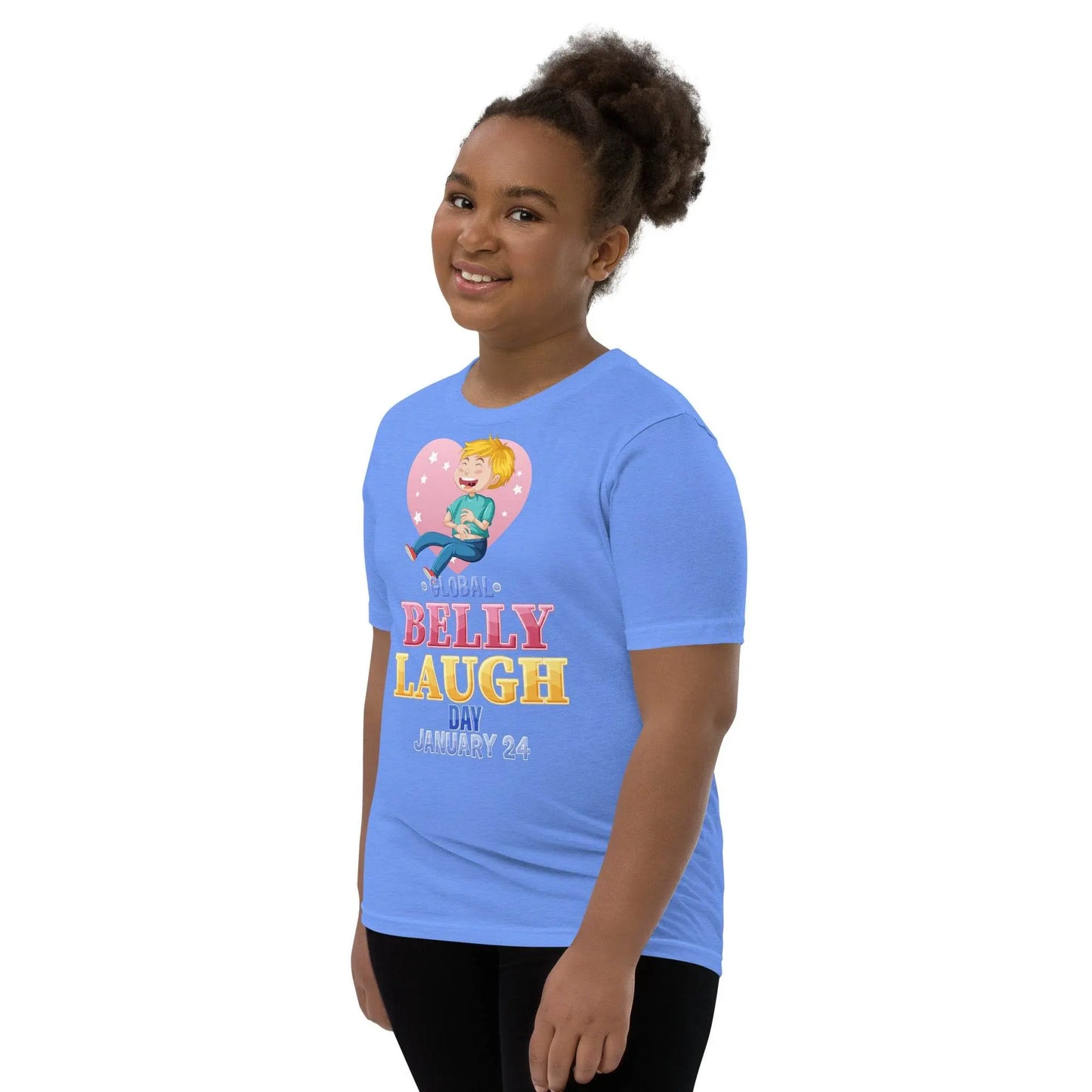 Youth Short Sleeve Blue T-Shirt - IVORYNN