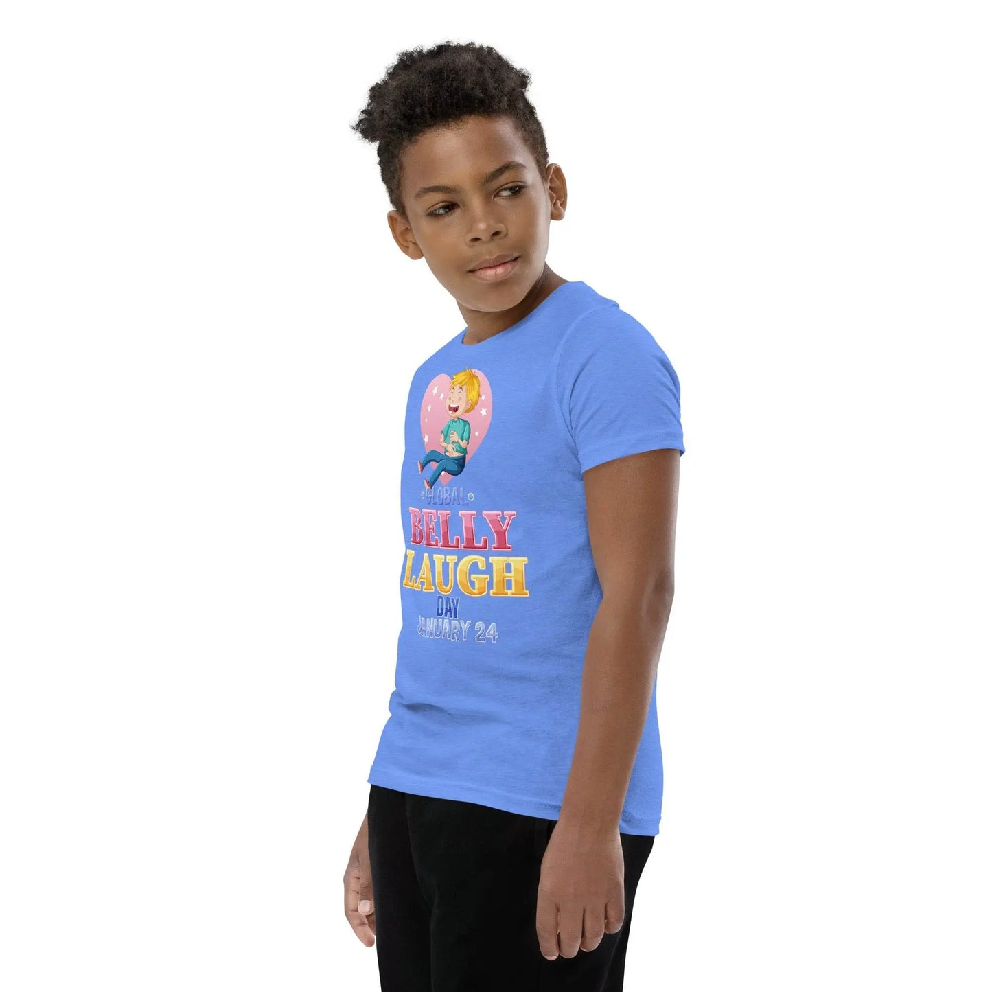 Youth Short Sleeve Blue T-Shirt - IVORYNN