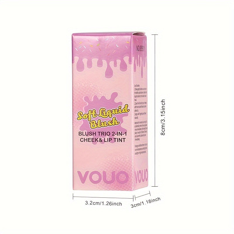 Matte Liquid Blush & Lip Tint With Sponge