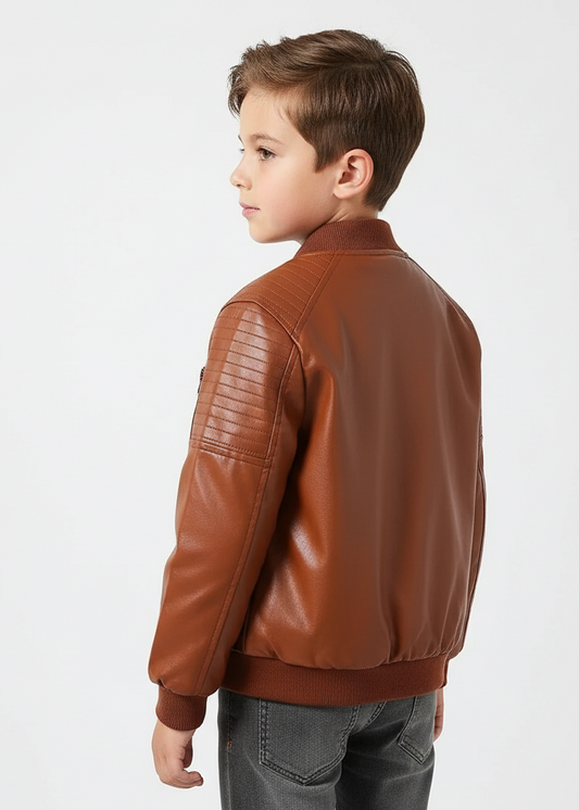 Boy rear three-quarter view