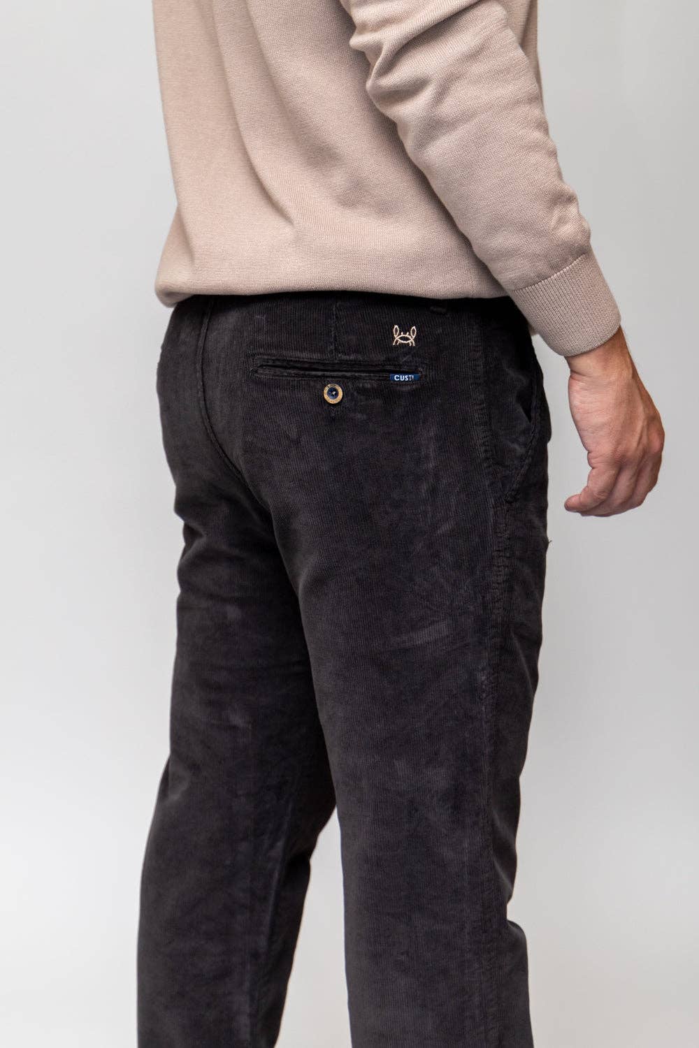 Men's Premium Chocolate Brown Corduroy Pants: Comfortable Stretch Cotton, Classic Fit