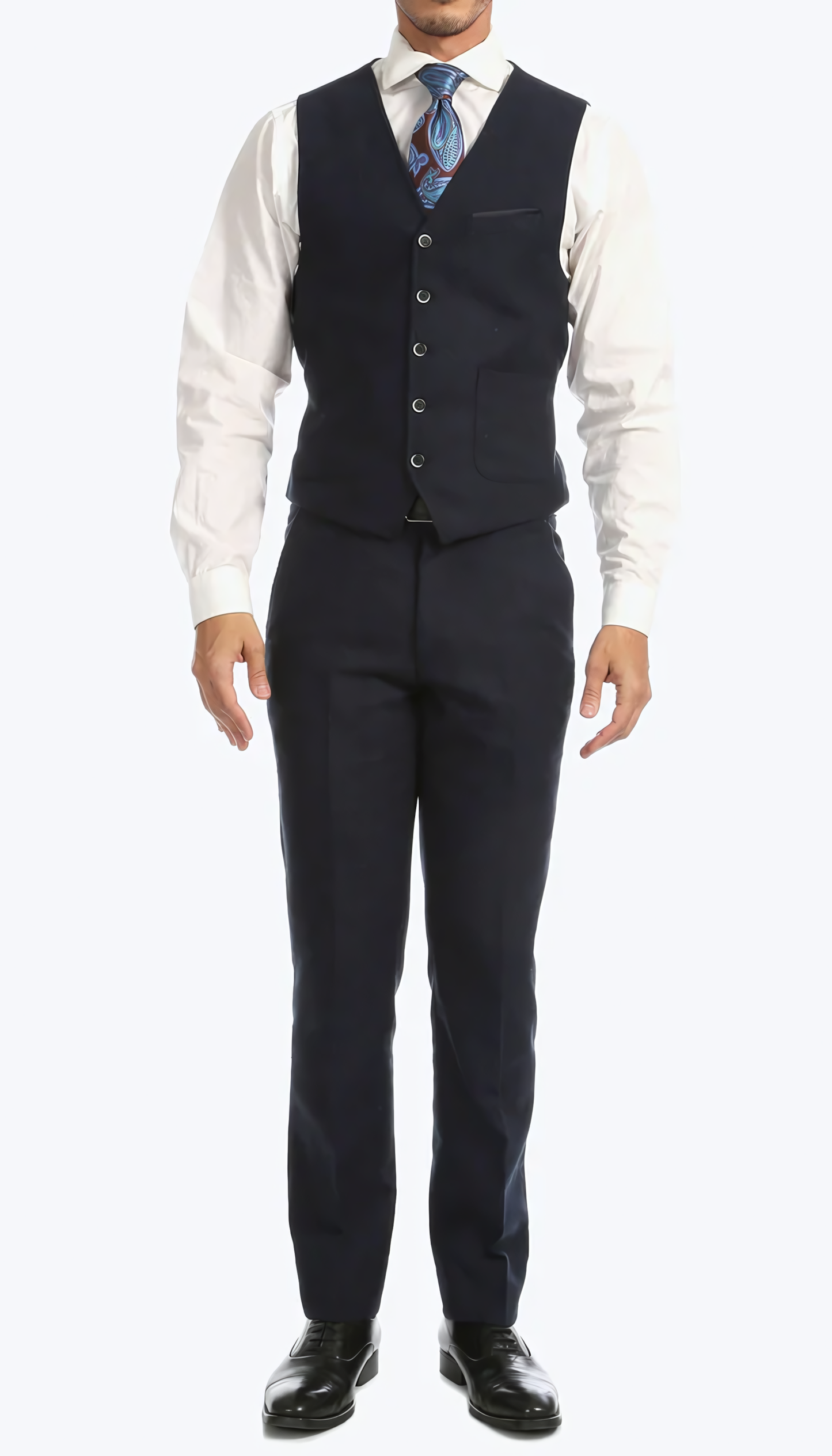 3-Piece Slim Fit Navy Suit