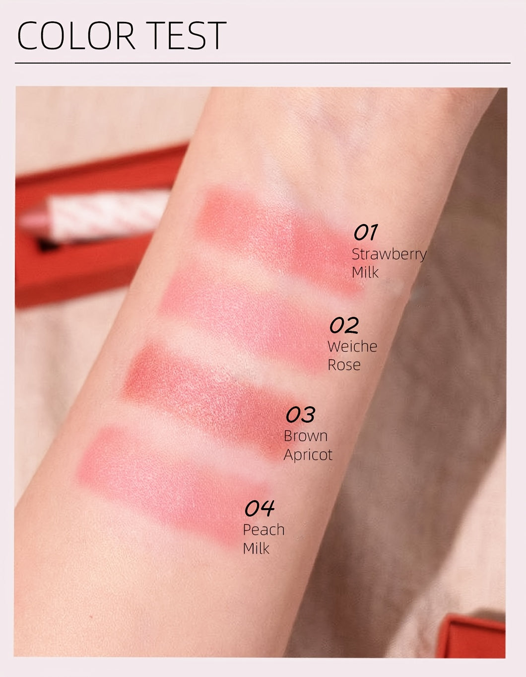 Heart Shaped luxury Soft Blush