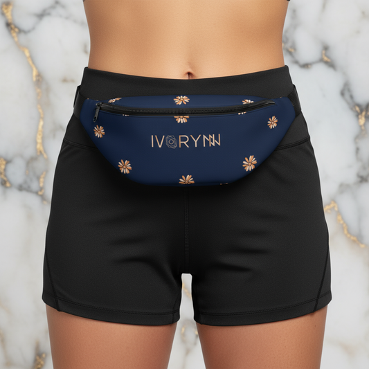 Close-up detail with black shorts on marble