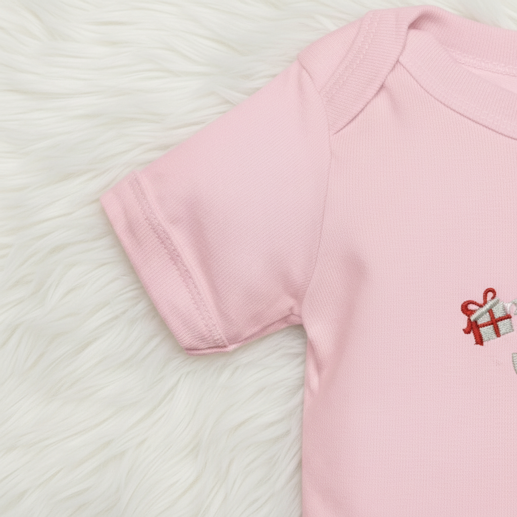 Close-up of sleeve hem and side seam