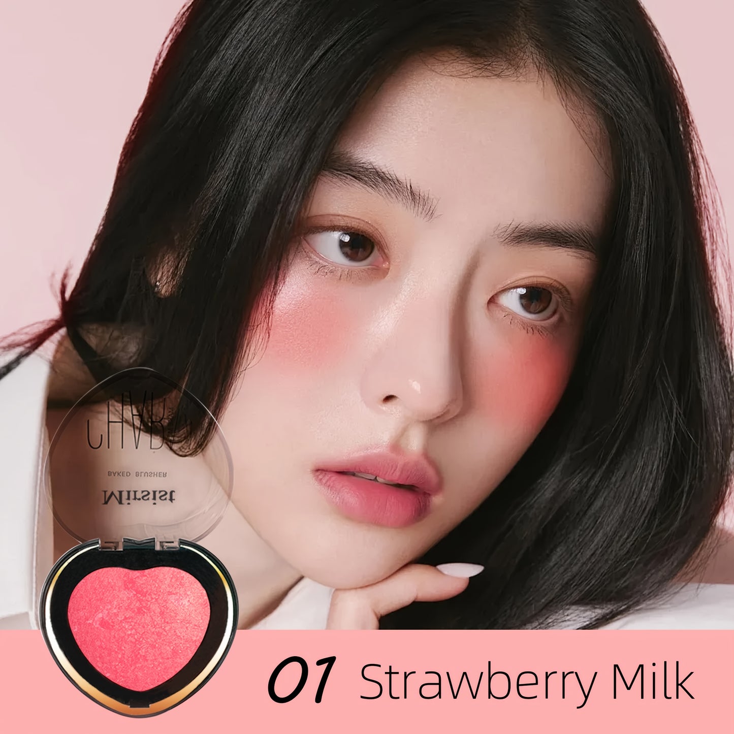Heart Shaped luxury Soft Blush
