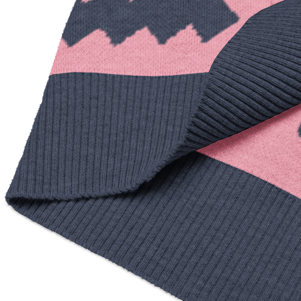 Classic Vintage V-neck Pink Men Knitted vest