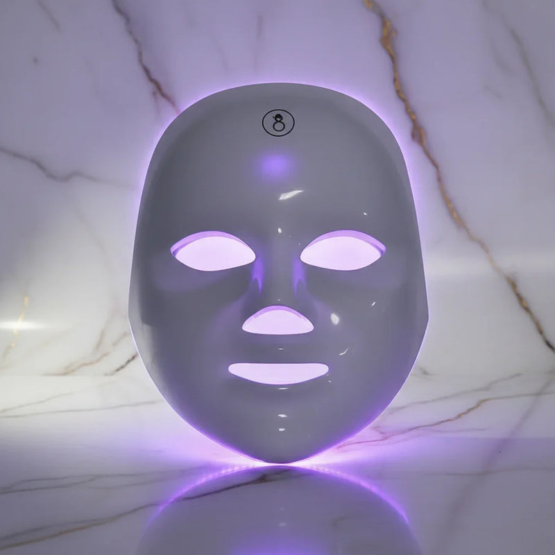 قناع بإضاءة LED بنفسجية