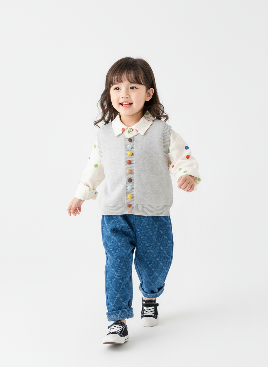 Little girl walking