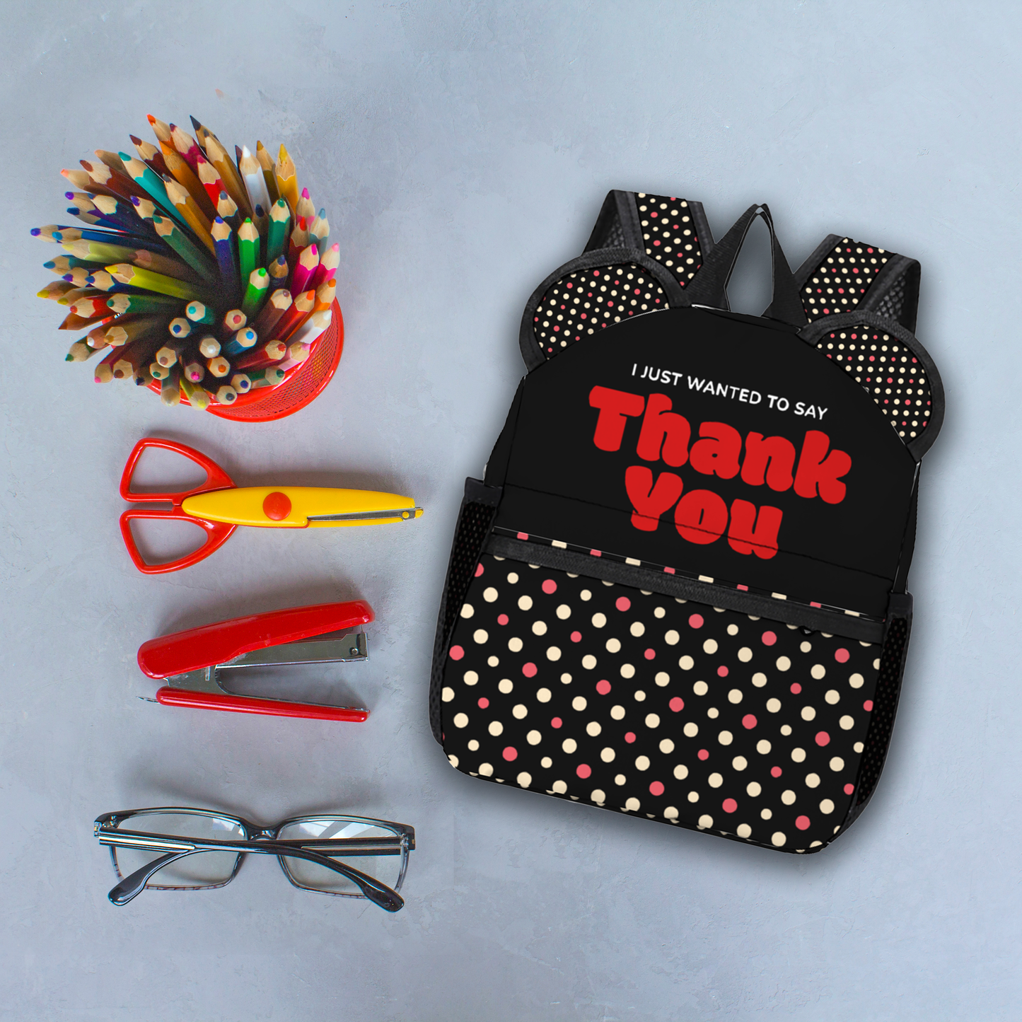 Just To Say Thank You Ears Stylish School Backpack